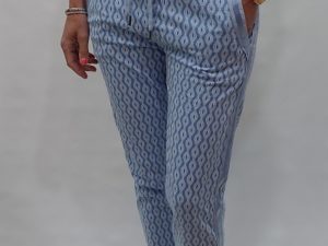 jogbroek blauw print