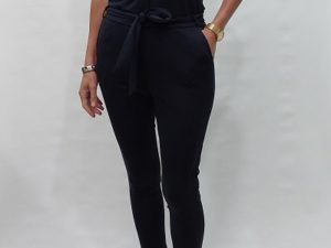 Vera jo travel jumpsuit zwart