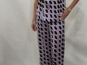 2 delige set print lila