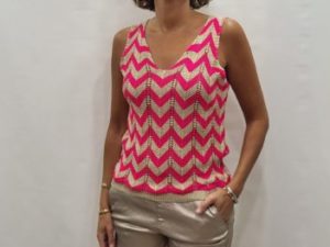 top fuchsia/goud