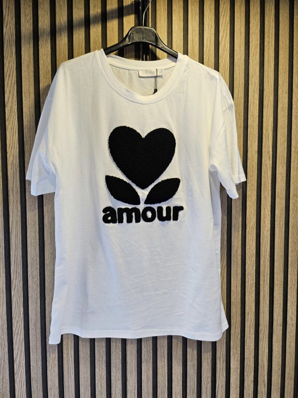 shirt amour wit zwart