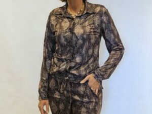travelblouse print bruin