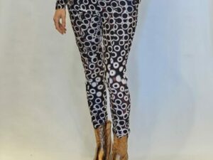travelbroek print bordeaux