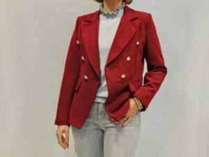 blazer button bordeaux