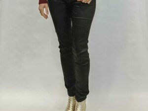 Norfy leatherlook broek zwart