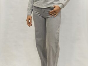 goodies jeans licht grijs wide leg