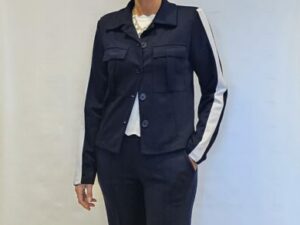 jasje tricot navy/wit