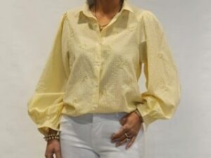 blouse geel/wit