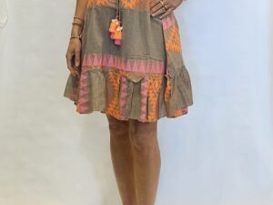 jurk multicolor midi