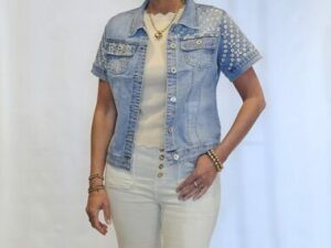 Zac & Zoe jeans jasje korte mouw