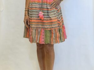 jurk multicolor midi