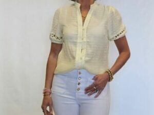 By Clara blouse geel