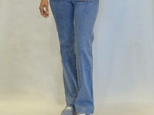 jeans mid blue wide leg