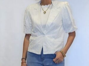 Biba jasje broderie wit