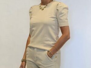 pofmouw truitje beige