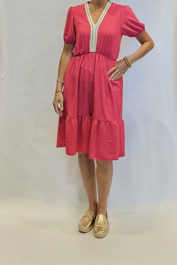 Ibiza jurk fuchsia