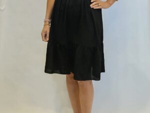 Ibiza jurk fuchsia zwart