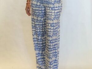 By Swan travelbroek print blauw