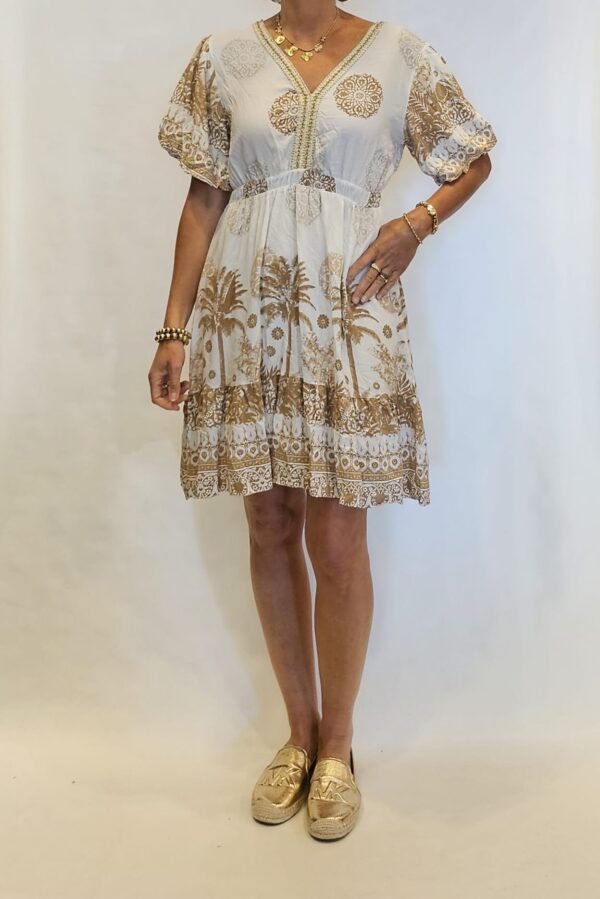 Ibiza jurk beige kort