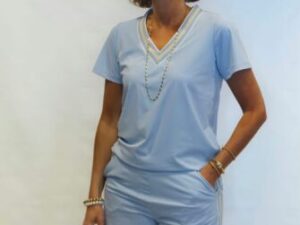 Ambika travelshirt lichtblauw