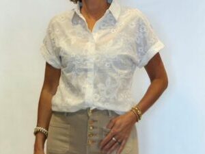 broderie blouse wit