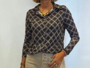 By Swan travelblouse print bruin