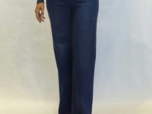 jeans wide leg mid blue