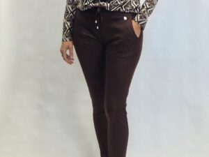 By Swan travelblouse bruin print