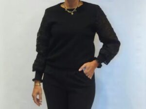 trui lace zwart