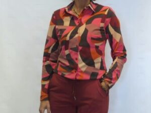 travelblouse print fuchsia