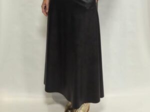 rok leatherlook zwart