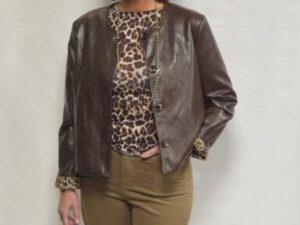 jasje leatherlook bruin