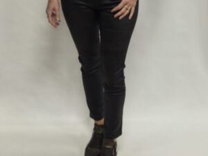 Zac & Zoe leatherlook broek zwart